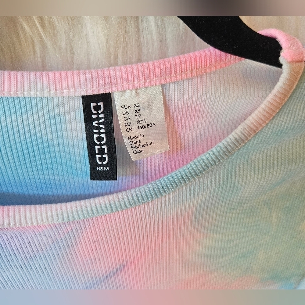 H&M Divided Lazy Surf Beach Club Tie-Dye Cutout Bodycon Dress - Picture 3 of 8